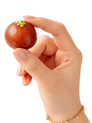 Hand holding sweet